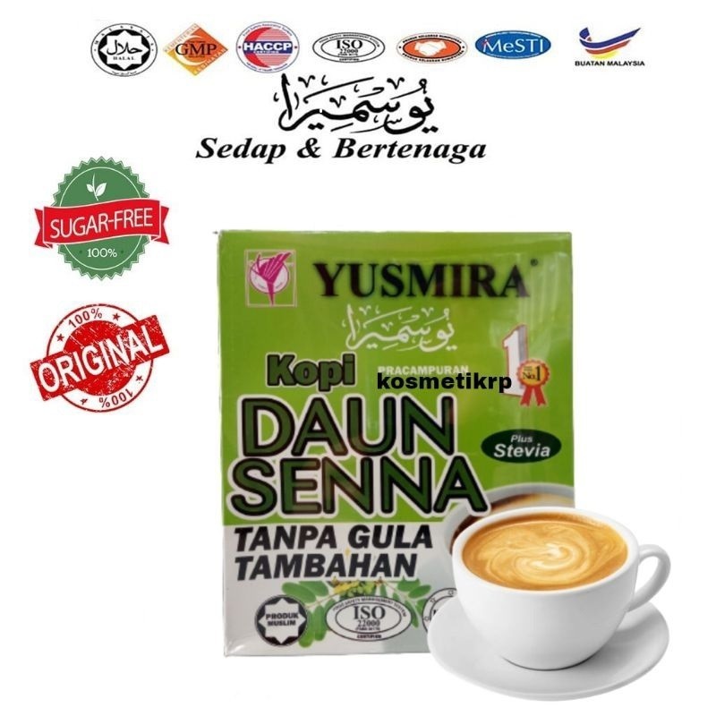 Ready Stock Yusmira Kopi Sacha Inchi Tanpa Gula Plus Stevia