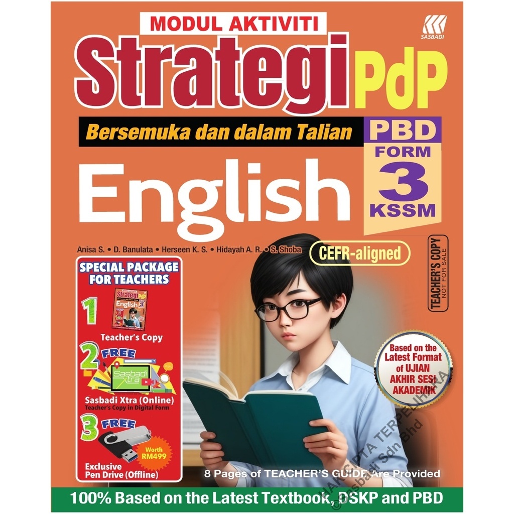 Sasbadi 2024 Modul Aktiviti Strategi PDP English Form 3 Edisi Murid