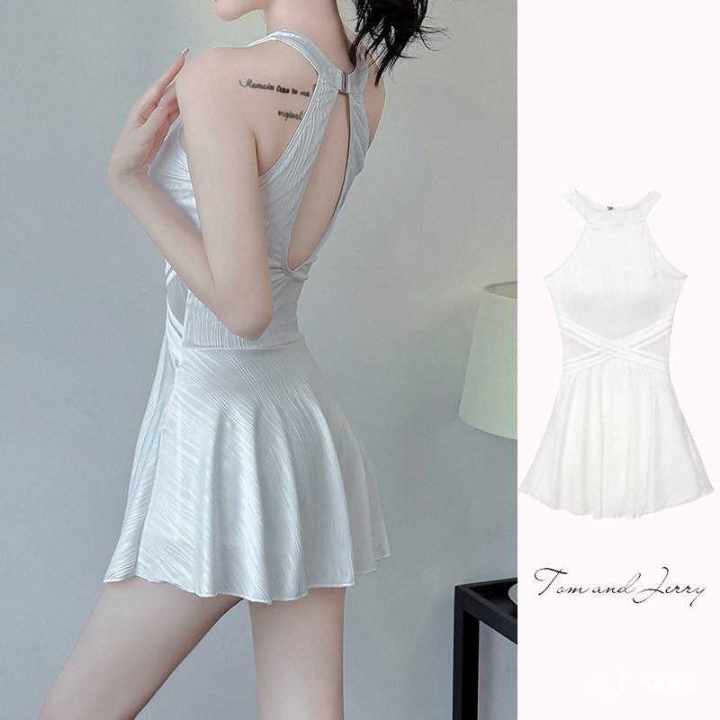 KY 6 Women S White Hot One Piece Swimsuit2024New Hot Spring Covering