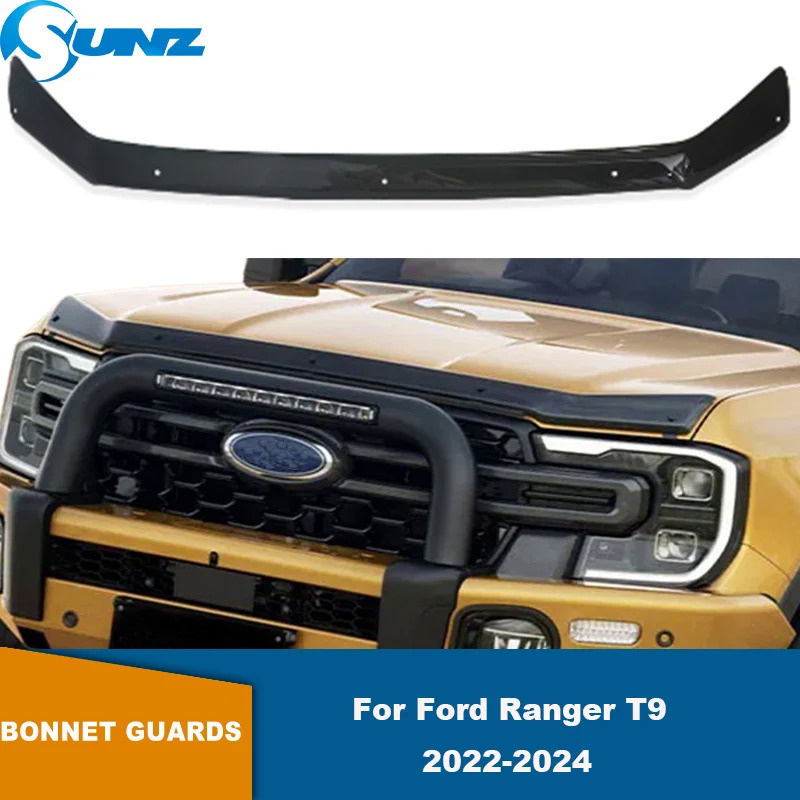 Bonnet Guard For Ford Ranger T9 2022 2023 2024 Car Bug Shield Bonnet