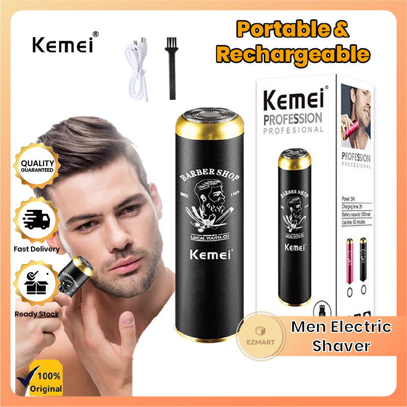 KEMEI KM T10 Mini Men Electric Shaver Wet And Dry Use USB Rechargeable