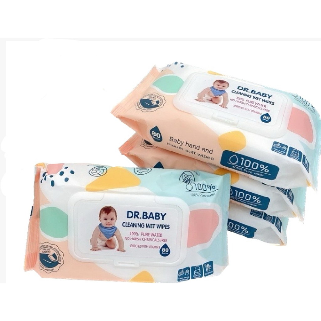 Wenbo Big Value Pack Baby Wet Wipes Wet Tissue Tisu Basah Bayi Non