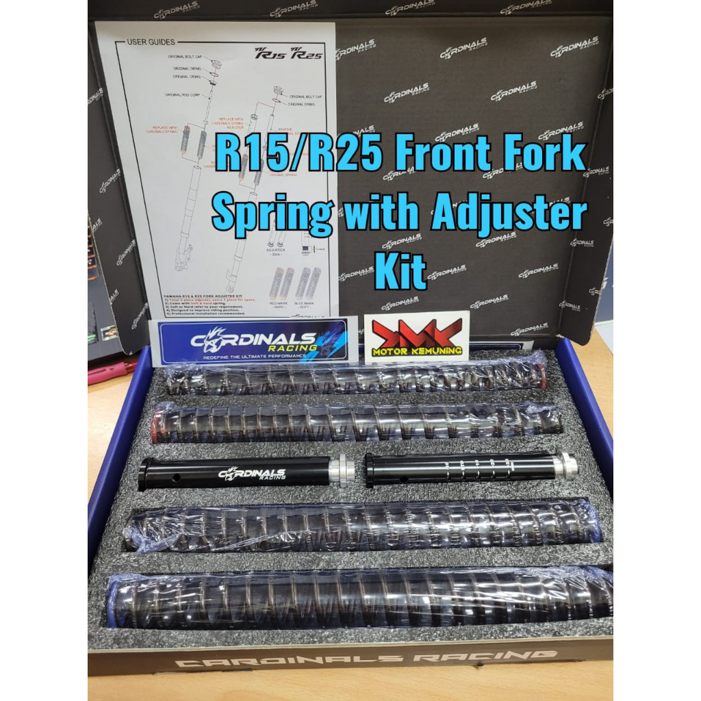 Cardinals Racing R R Front Fork Spring With Adjuster Kit Shopee