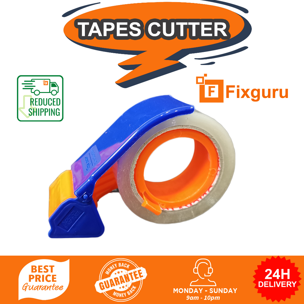 Fixguru Opp Tape Dispenser Tape Cutter Plastic Cutter Tape