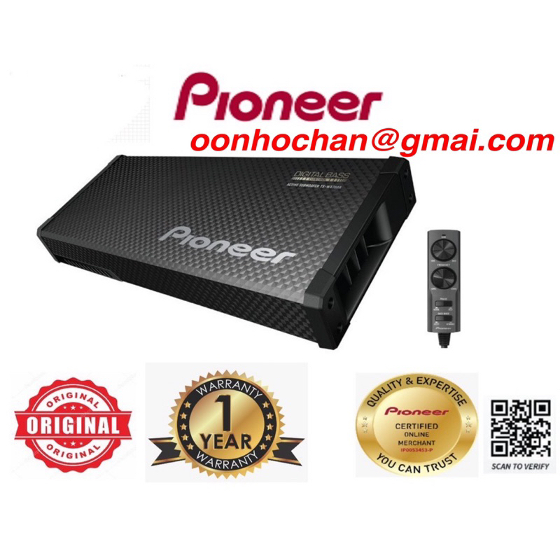 Pioneer Ts Wx Da Compact Powered Subwoofer Space Saving Amplifier