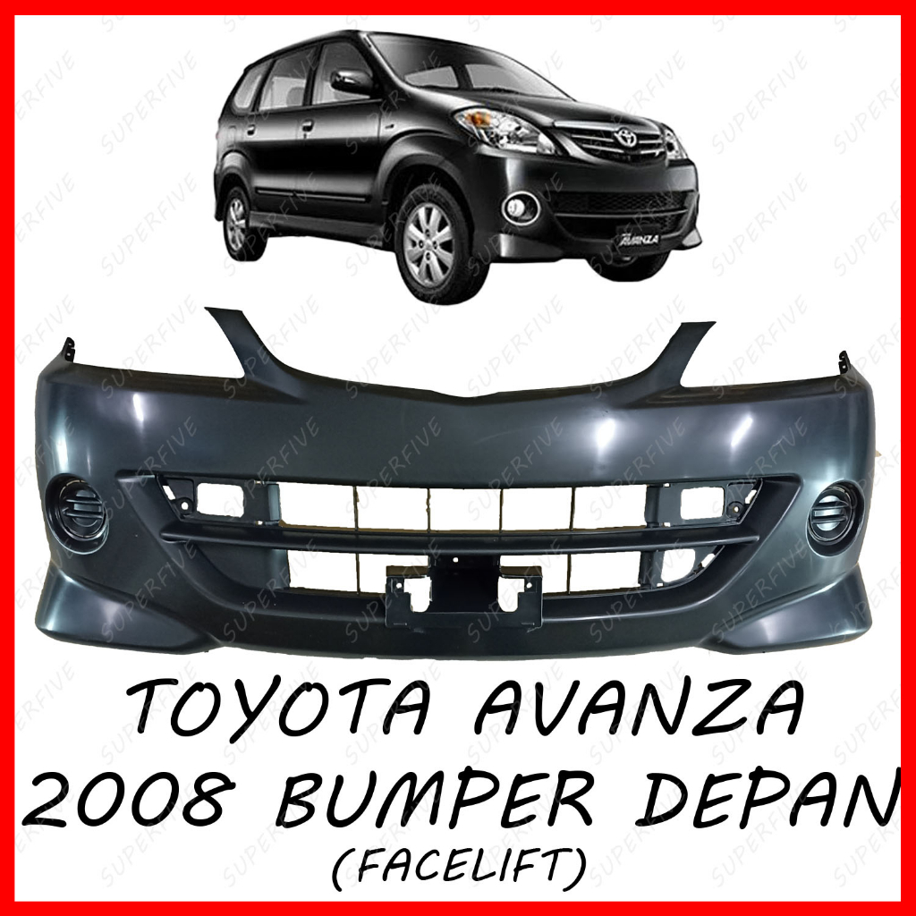 Toyota Avanza F Facelift Front Bumper Bumper Depan Shopee