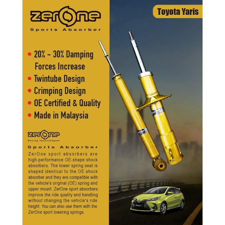 Zerone Sport Absorber Toyota Vios Yaris Ncp Ncp Ncp Ncp