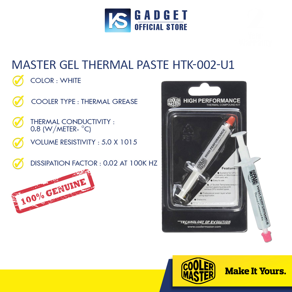 READY STOCK Cooler Master Master Gel Thermal Paste HTK 002 U1