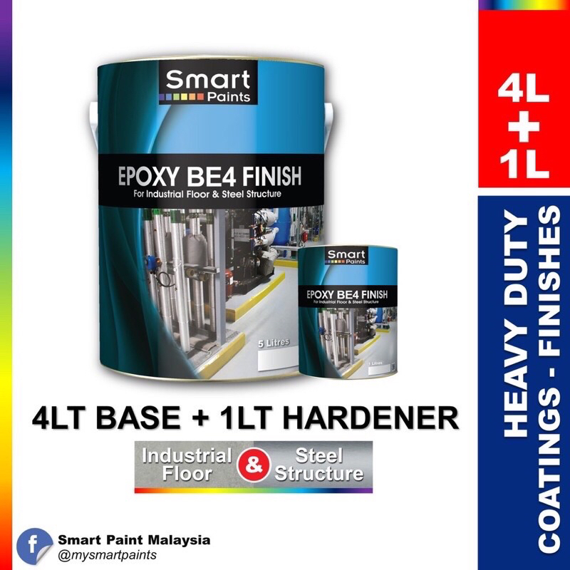 L L Smart Paint Be Epoxy Finish Floor Paint Cat Lantai Epoxy