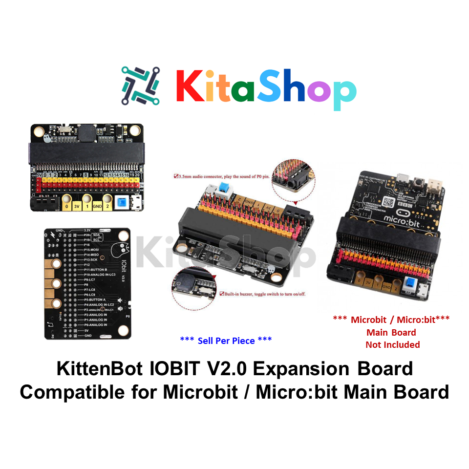 Kittenbot Iobit V Expansion Board Compatible For Microbit Micro