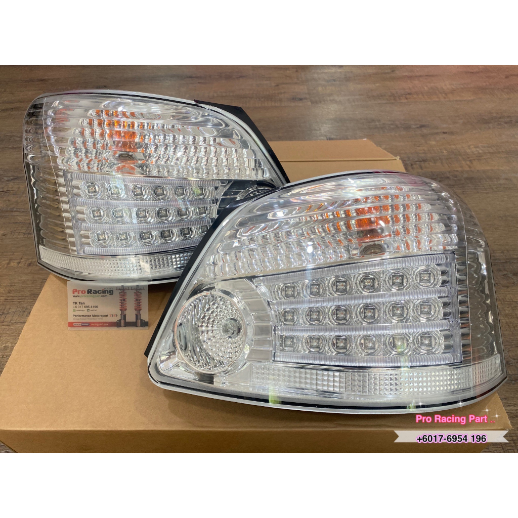 Toyota Vios 08 13 Crystal LED Tail Lamp Albino Vios NCP93 Lampu Belta