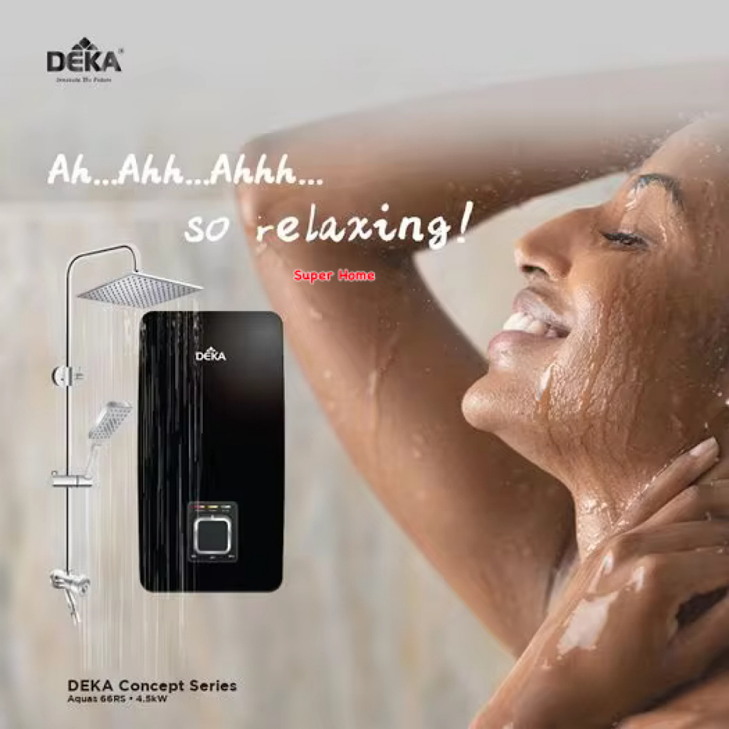 Deka Water Heater Aquas Rs With Rain Shower Dc Inverter Booster Pump