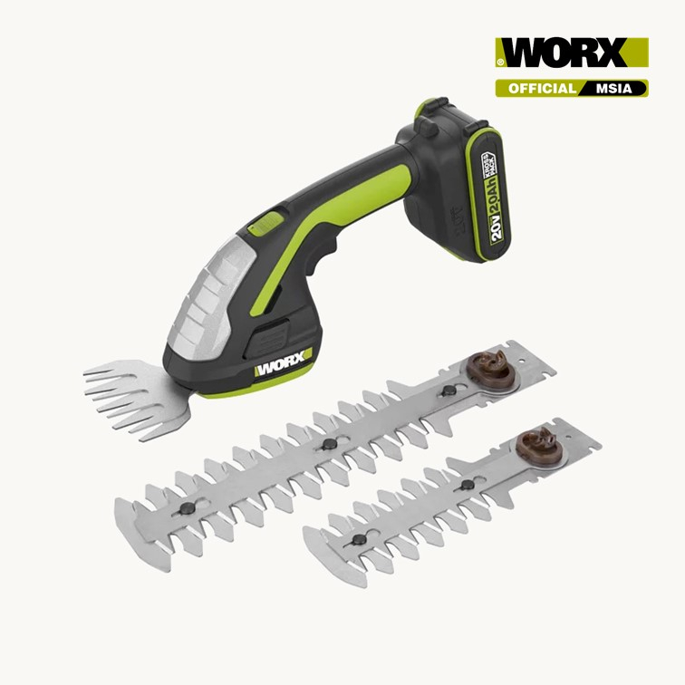 WORX WD801 20V 2 0Ah Max Lithium Ion Cordless ZEN 4 Shear 8 Shrubber