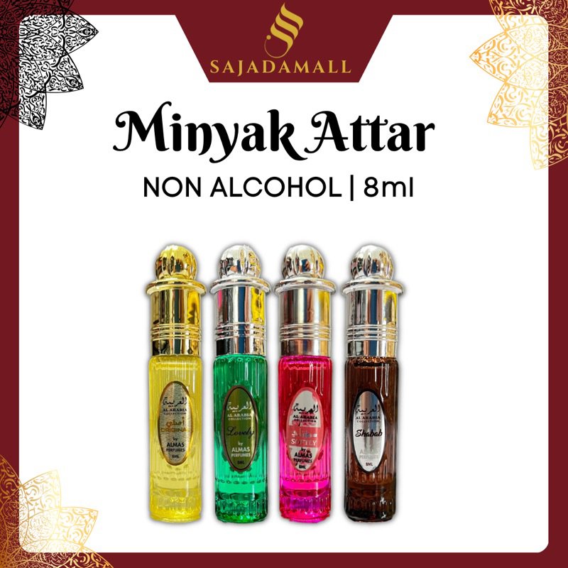 Minyak Wangi Attar Atar Original 8ml Tanpa Alkohol Shopee Malaysia