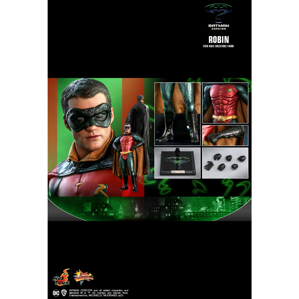 READY STOCK HOT TOYS MMS594 BATMAN FOREVER ROBIN 1 6TH SCALE