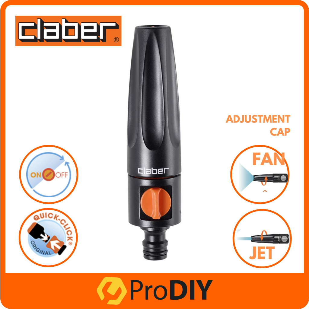 CLABER 8537 PLUS Spray Nozzle With Double Spray Function Jet Or Fan