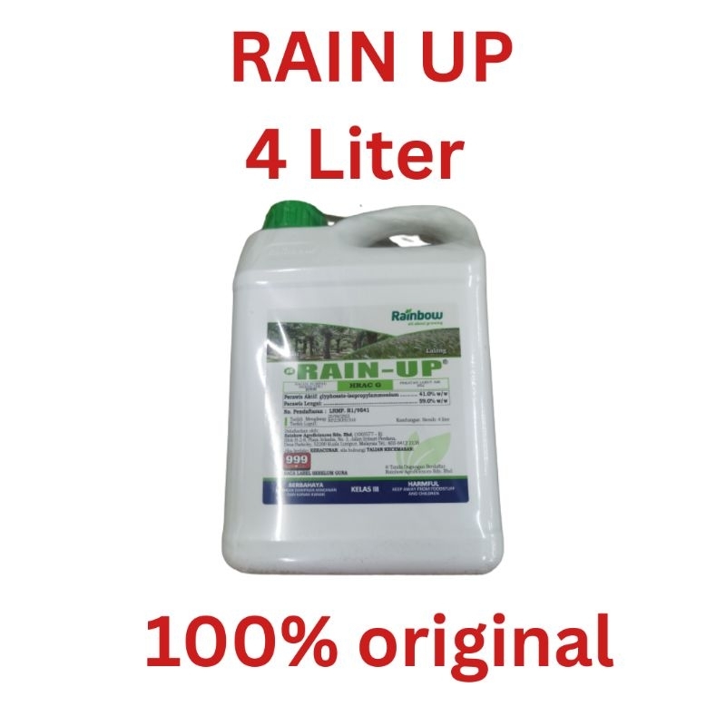 RAIN UP 4 Liter Glyphosate 41 Sama Fungsi ECOMAX TYPHOON KEN UP