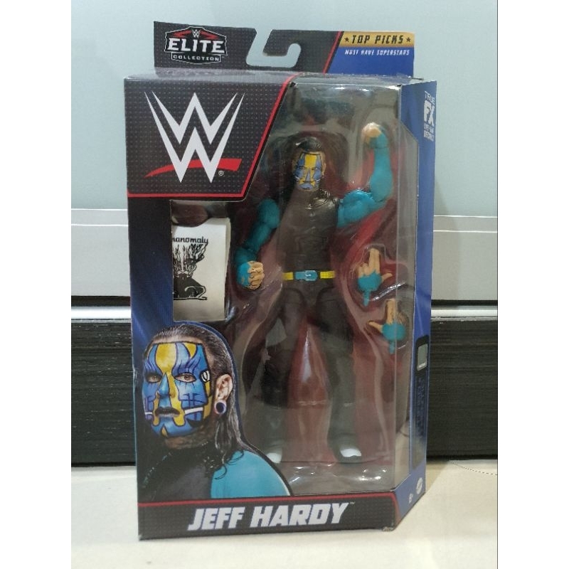 Mattel Wwe Elite Top Picks Jeff Hardy Action Figure Shopee Malaysia