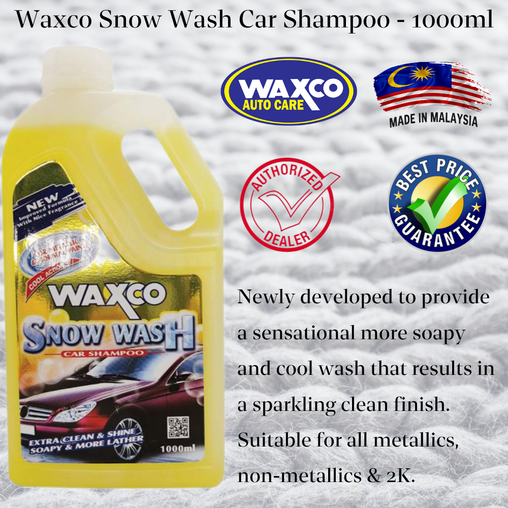 Waxco Snow Wash Car Shampoo Ml Shopee Malaysia