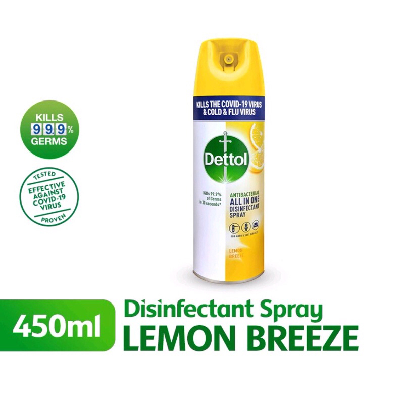 Dettol Disinfectant Spray Crisp Breeze Morning Dew Ml Shopee Malaysia