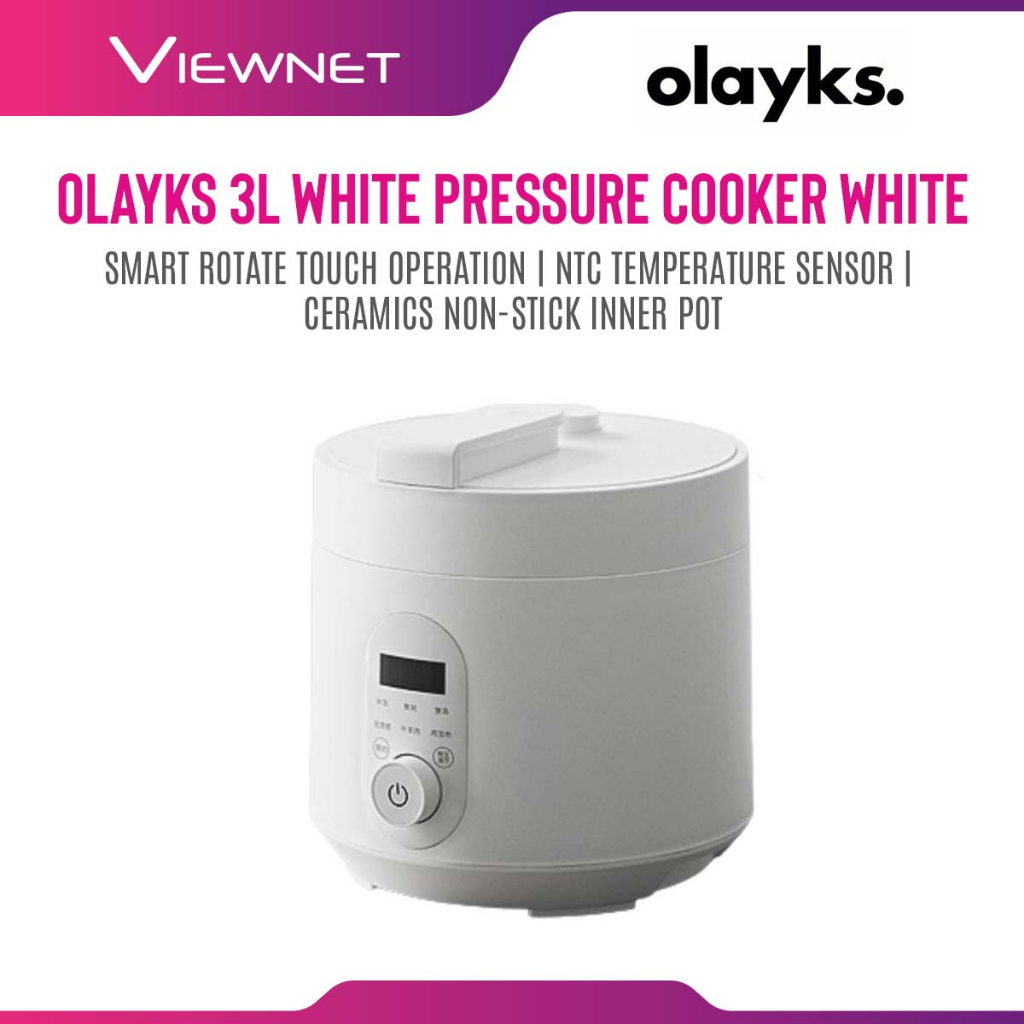 Olayks 3L White Pressure Cooker White Shopee Malaysia