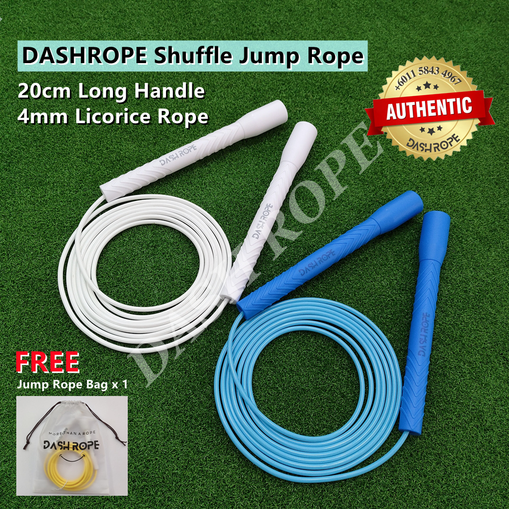 DASHROPE 4mm Licorice Jump Rope Freestyle Shuffle Skipping Ropes Speed