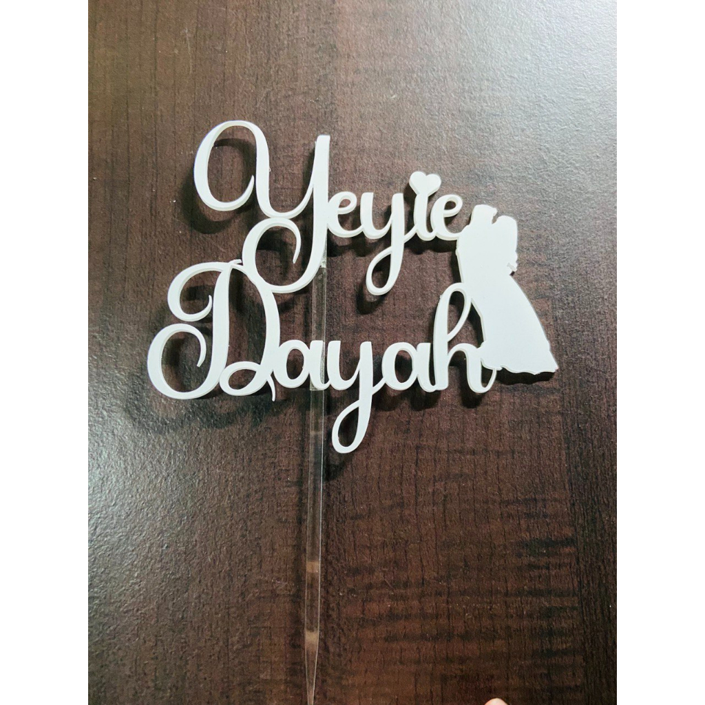 Custom Topper Kek Acrylic Topper Kek Acrylic Floating Topper Kek