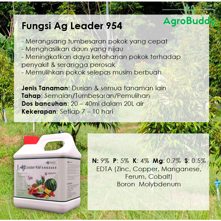 L Ag Tech Ag Leader Ca Humus Seaweed Amino Npk Foliar