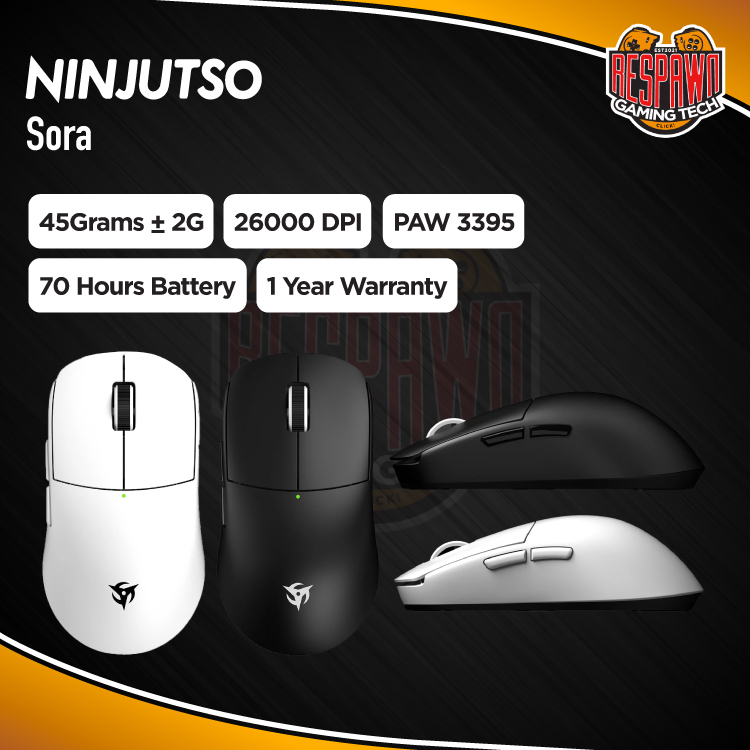 Ninjutso Sora Superlight Wireless Gaming Mouse Shopee Malaysia