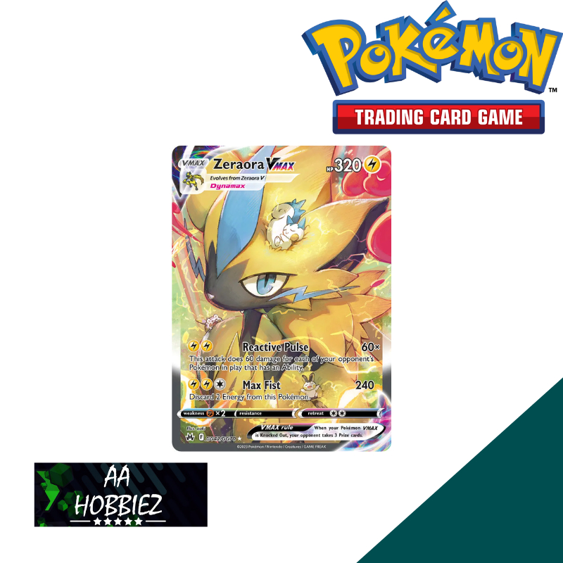 Pokemon TCG Zeraora Vmax GG42 GG70 Crown Zenith Shopee Malaysia