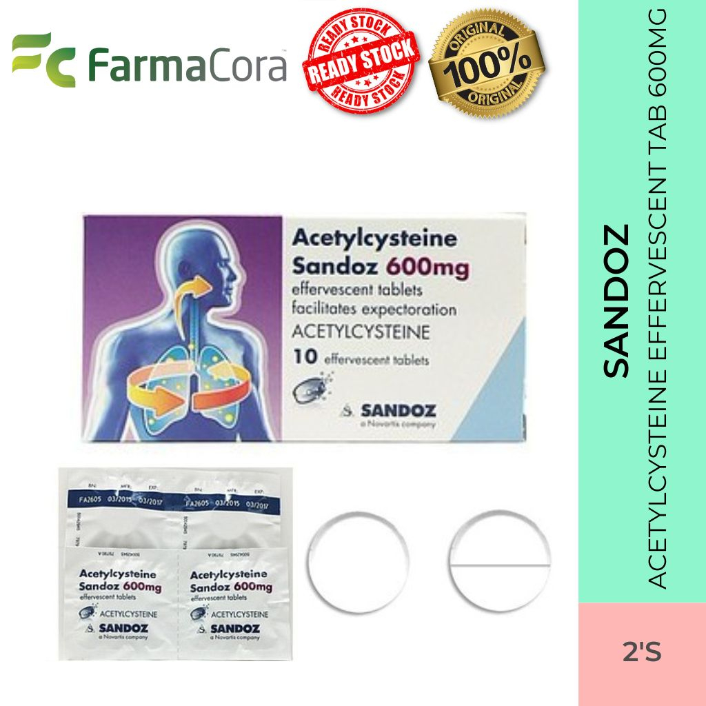 SANDOZ Acetylcysteine Eff Tab 600mg 2 S Shopee Malaysia