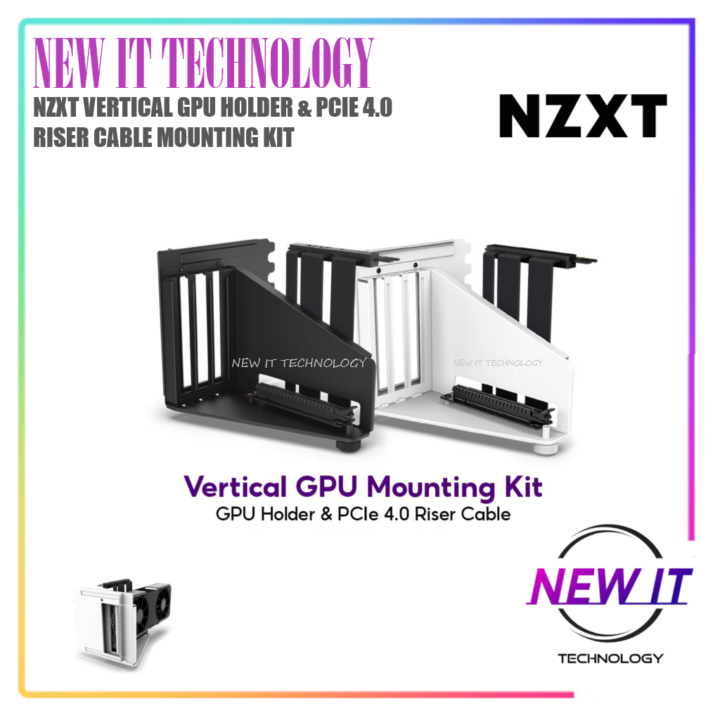 Nzxt Vertical Gpu Holder Pcie Riser Cable Mounting Kit Sturdy