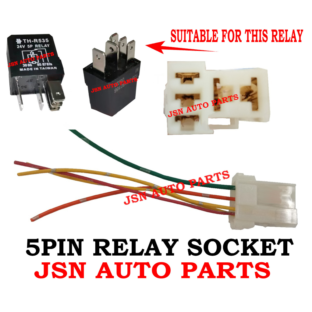 Pin Relay V With Diode Denso Made In Japan Suitable For