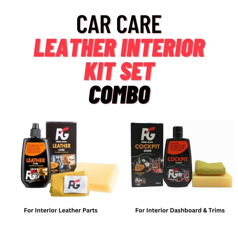 Perma Glass Pg Car Care Interior Combo Kit Leather Care Conditioner