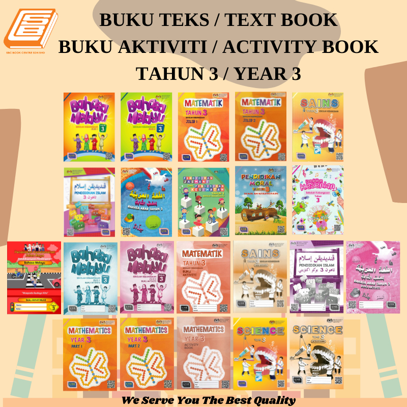 SBCB Buku Teks Tahun 3 Text Book Year 3 KSSR Shopee Malaysia