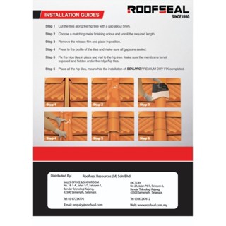 SEALPRO Dry Fix 10meter Waterproof Roof Tape Penampal Atap Bocor Roof