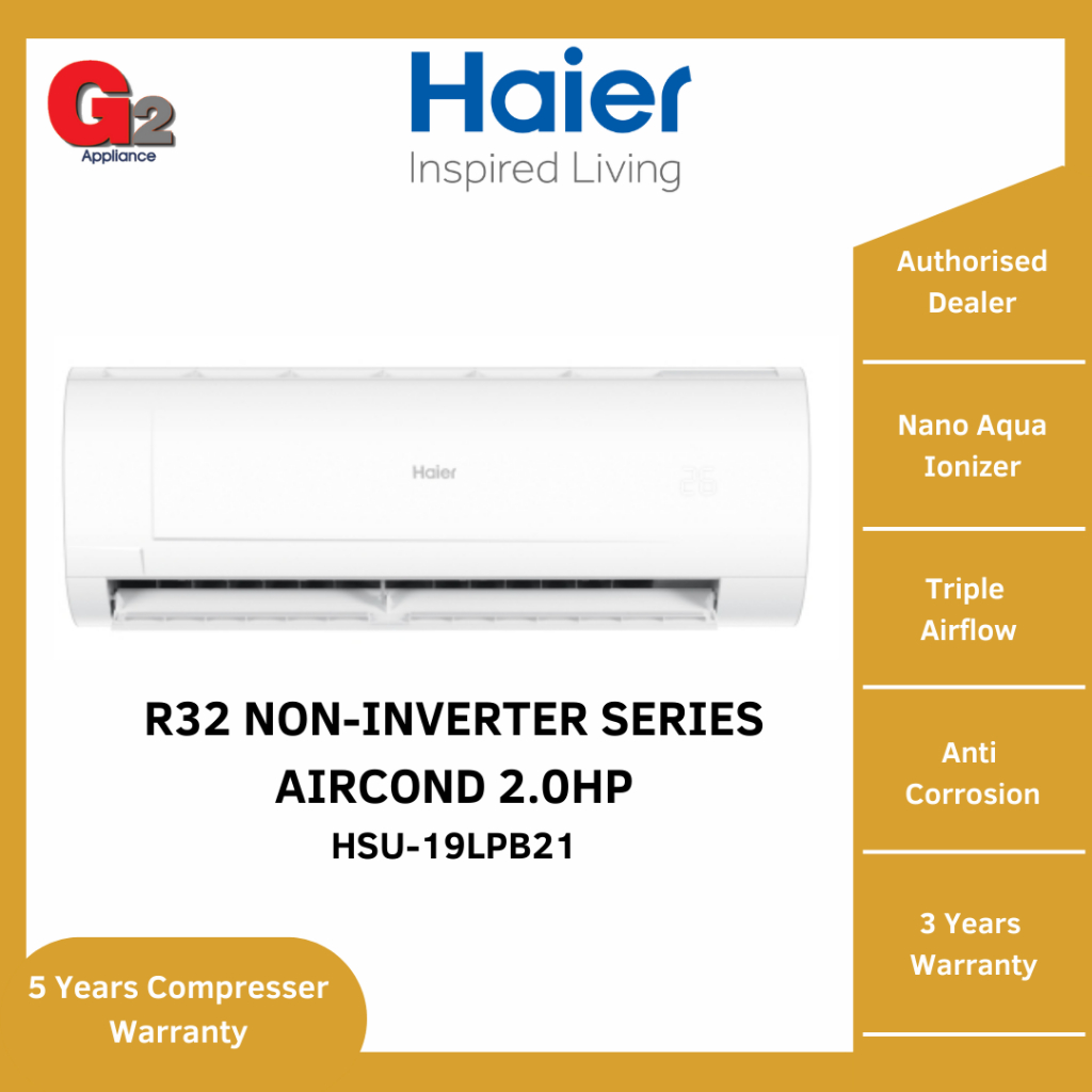 Haier Hp Air Conditioner R Non Inverter Series Hsu Lpb Ready