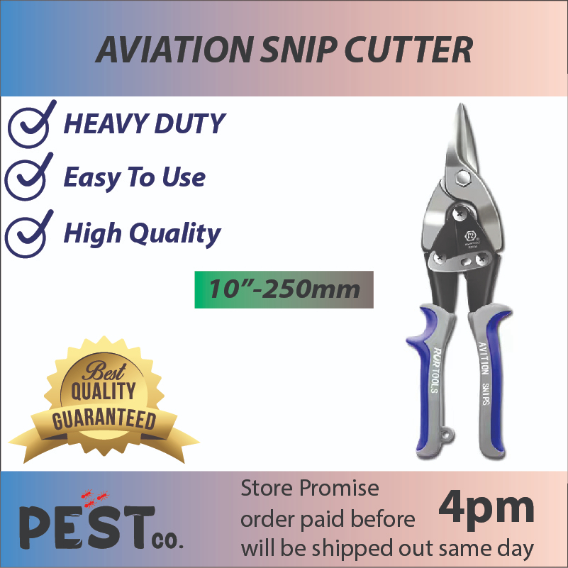 10inch 250mm Heavy Duty Aviation Tin Snip Straight Snipper Cutting