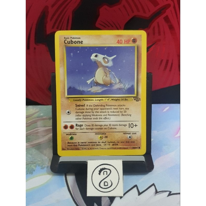 Pokemon TCG Cubone 50 64 Unlimited Jungle 1999 Shopee Malaysia