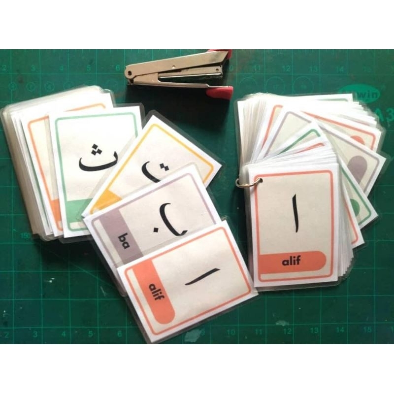 Flashcards Jawi Flashcards Hijaiyah Arabic Alphabet 2 Shopee Malaysia