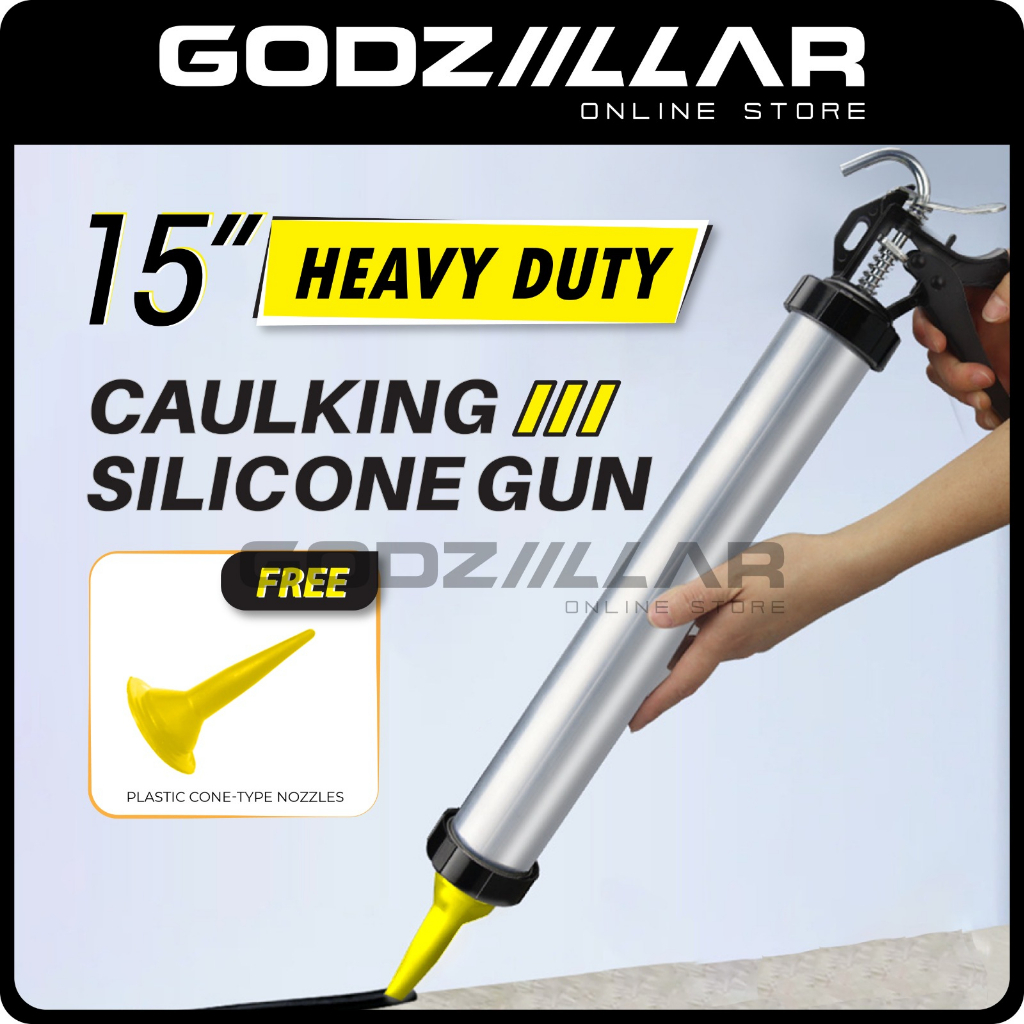 Heavy Duty Aluminium Caulking Gun Free Nozzle Shopee Malaysia