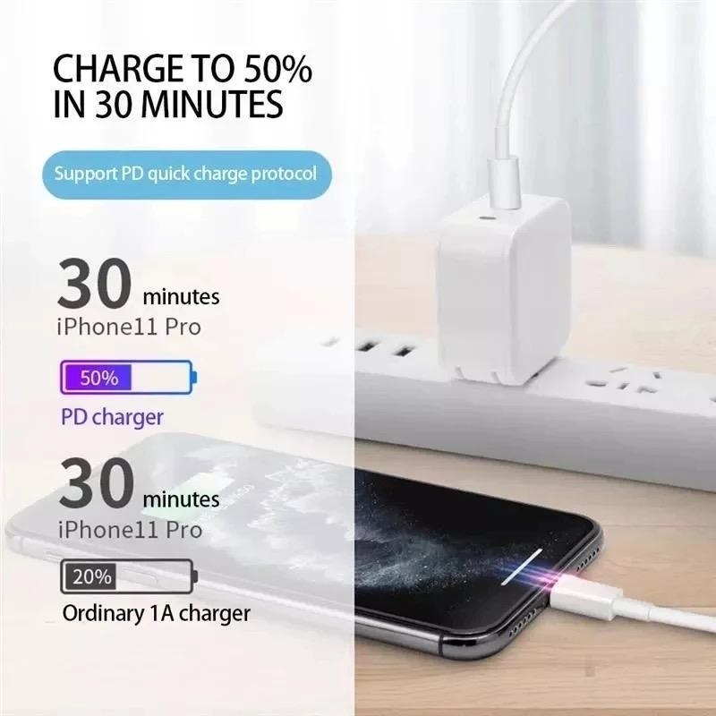 PD CHARGER Fast Charging 20W USB C Power Adapter For PD Cable Data Fast