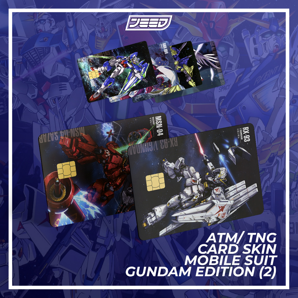 Mobile Suit Gundam 2 ATM Bank Debit Credit Card Touch N Go Sticker