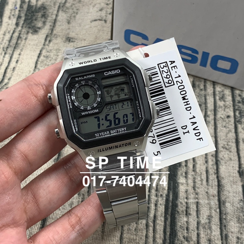 CASIO DIGITAL MEN WATCH AE 1200WHD 1AVDF AE 1200WHD 1AV AE 1200WHD