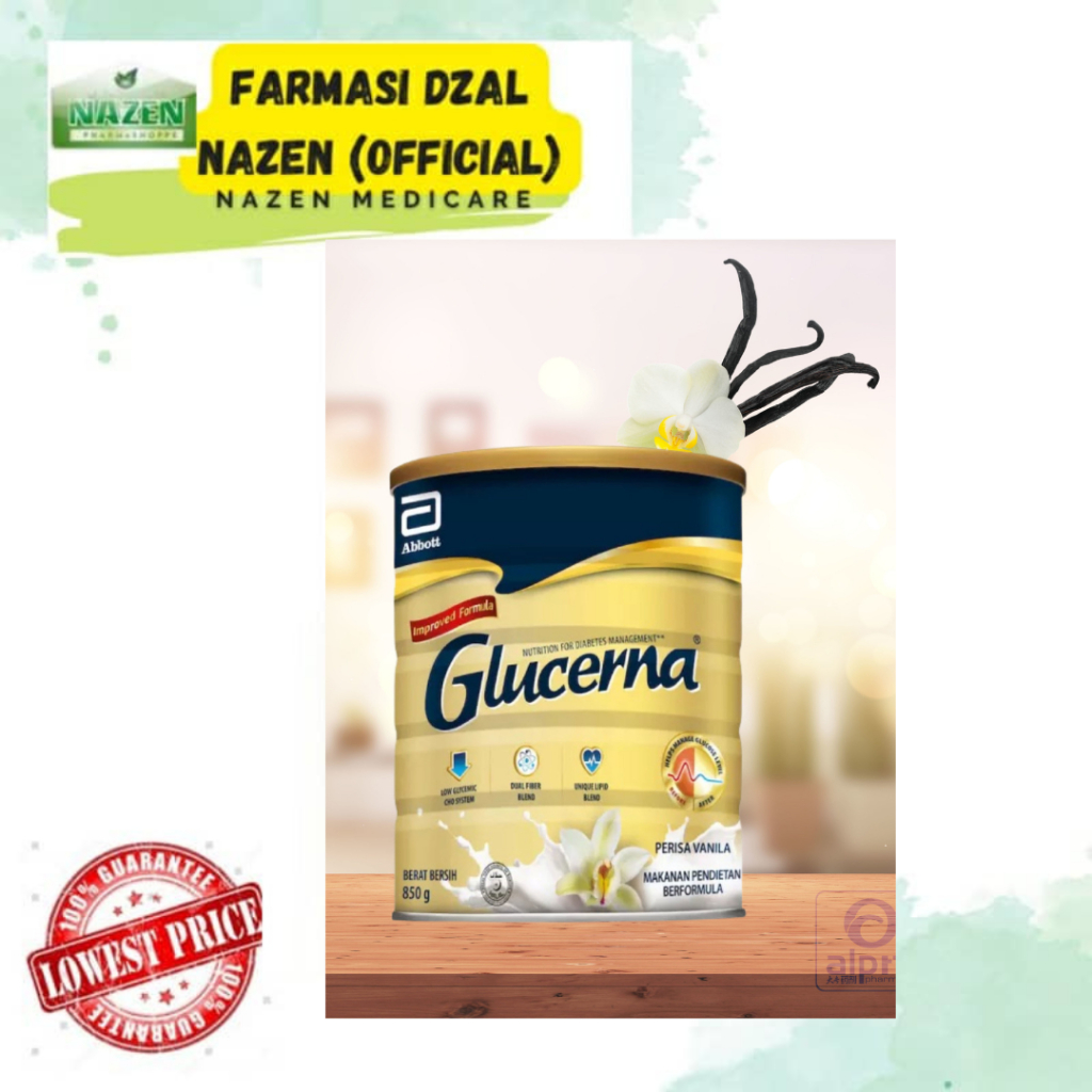 GLUCERNA VANILLA WHEAT FLAVOUR 850G 400G Shopee Malaysia