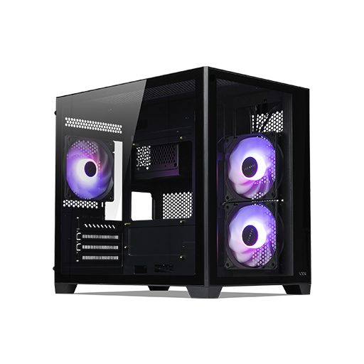 TECWARE VXN V2 VXN Evo ARGB Tempered Glass Dual Chamber MATX Case