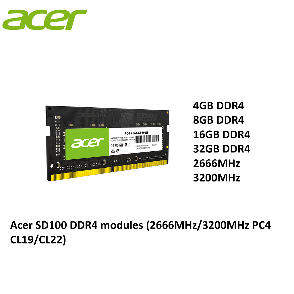 Acer Sodim Notebook Ram Ddr Pc Gb Mhz Mhz Cl Cl Sd