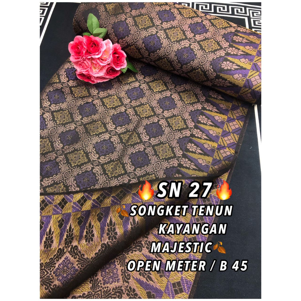 Songket Tenun Asli Kain Pasang Songket Penuh Songket Meter Ready