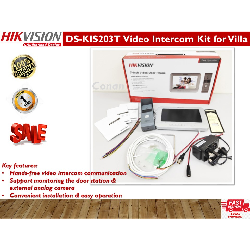 Hikvision Ds Kis T Video Door Phone Video Intercom Kit Analog Kit