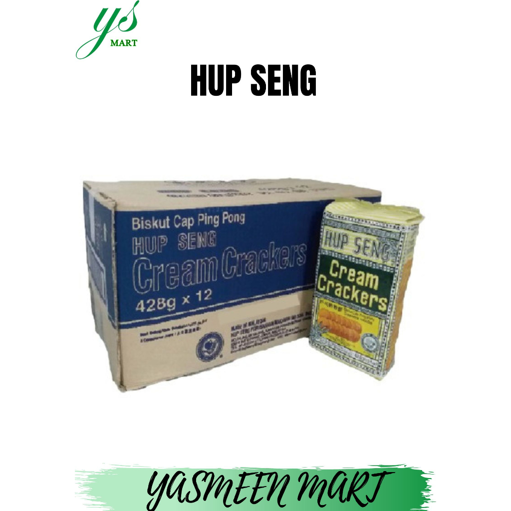 Biskut Hup Seng Cream Cracker Sugar G Harga Borong Murah Shopee